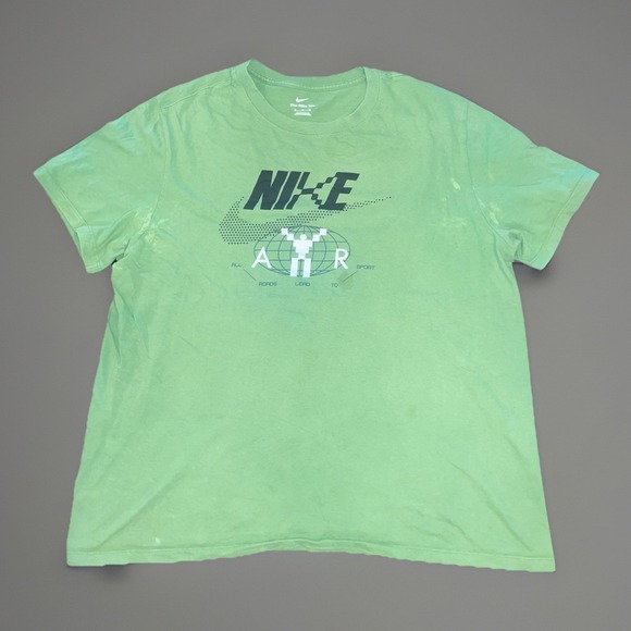 Nike Other - Nike Air Green Graphic Logo T-shirt - Mens Size XL